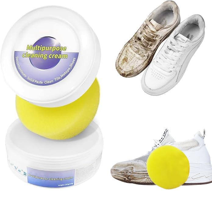  "2025 Nuova Creme Per Pulire Le Scarpe Bianche Multi-Funzione, Liscitrici Scarpe Bianche Potente, Pulitore Per Tutte Le
