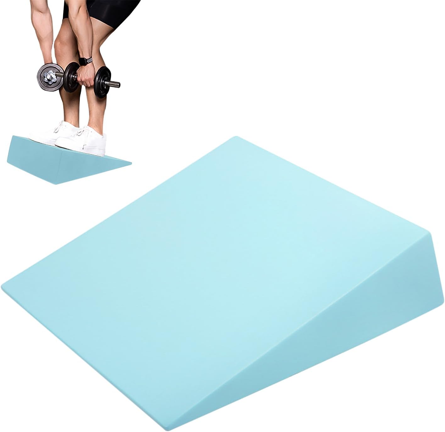 Squat Wedge Blocks - Anti-Slip Slant Board | Calf Stretching Boards | Adjustable High-Density Foam Stretching Equipment | Portable Workout Accessories For Men Women Improve Health