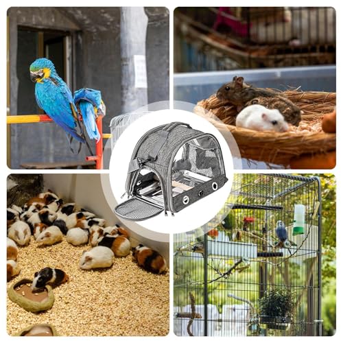 Gaiola de viagem de pássaros, transportadora de viagens de pássaros - Bolsa de transporte de pássaro