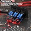 DaierTek Marine Switch Panel Waterproof 12V 3 Gang Rocker Switch Panel Blue LED Light Toggle Switch Aluminum Panel Pre-Wired for Car Truck Boat RV UTV ATV RZR