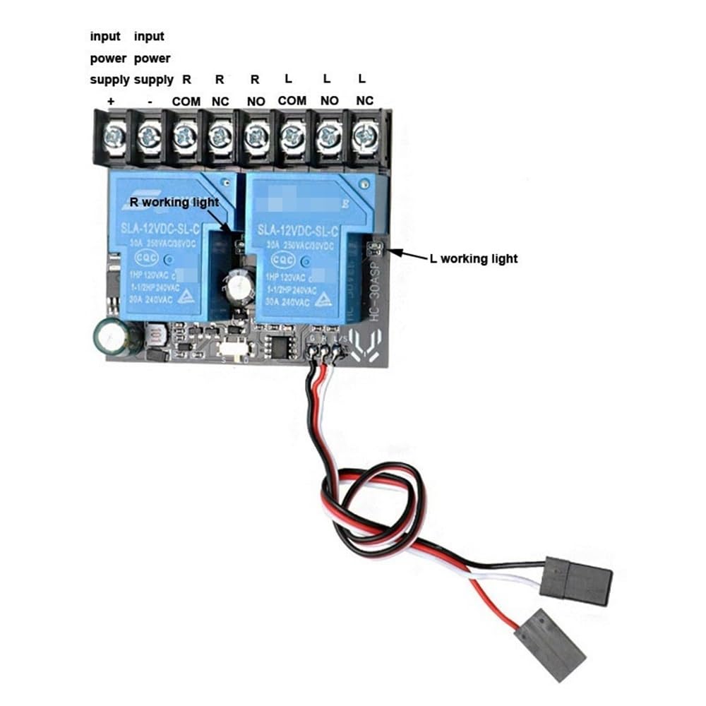 akcesoria do dronów 1PCS 12V-80V Podwójny przekaźnik przełącznika modułu kontrolera światła Silnik do przodu do tyłu Kontrolowanie płyty elektrycznej pasuje do samolotu RC Drone