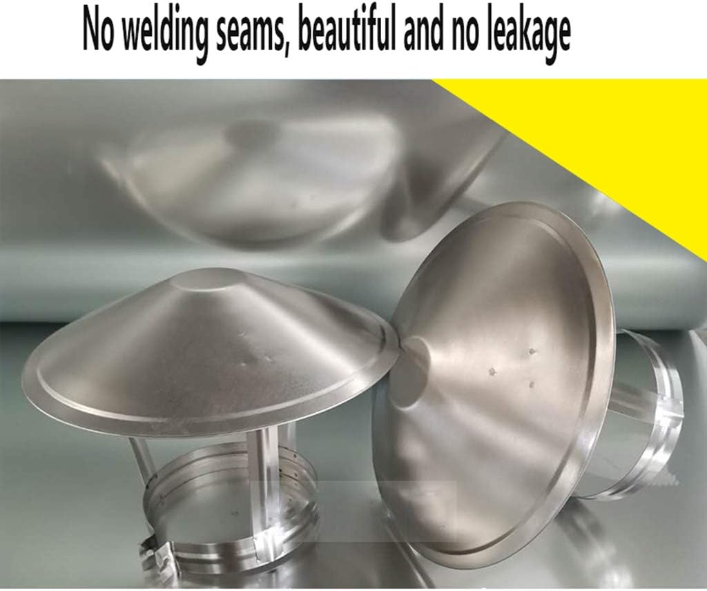 Chimney Cover, Stainless Steel Chimney Cowl, Pipe Rain Cover Protector Cap Ending Roof Cowl for Ducting Ventilation Cap Rain Hat Hood Tool
