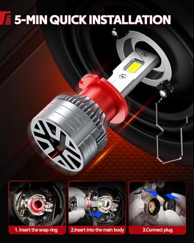 Image of Torchbeam D4s HID Bulbs, 60000LM Brightness 6000K Cool White, Easy Plug and Play Installation, IP68 Waterproof Lights for SUV, Off Road Vehicles, Pack of 2