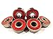 16 x Rouge Abec 9 627 (7 x 22 x 7 mm) RS Pro Riders Skate Roulements Roller Derby de hockey
