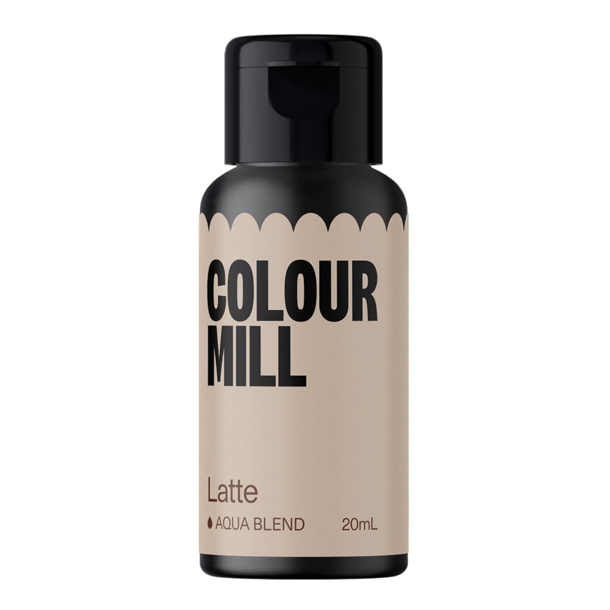 Colour Mill Aqua Blend Food Colouring Latte: Next Generation Water Based Liquid Food Colours - 20 ml