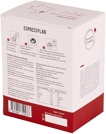 Espressolab Pratik Filtre Kahve - Colombia Antioquia La Claudina - 5 Adet -%100 Arabica