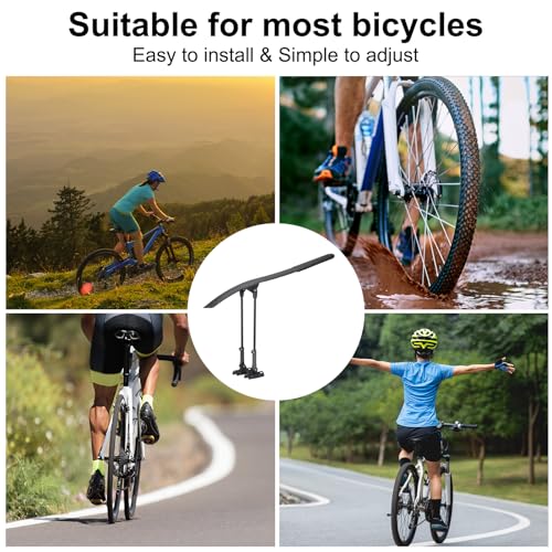 Guardabarros 700C ajustable para evitar salpicaduras en bicicleta MTB y carretera 6