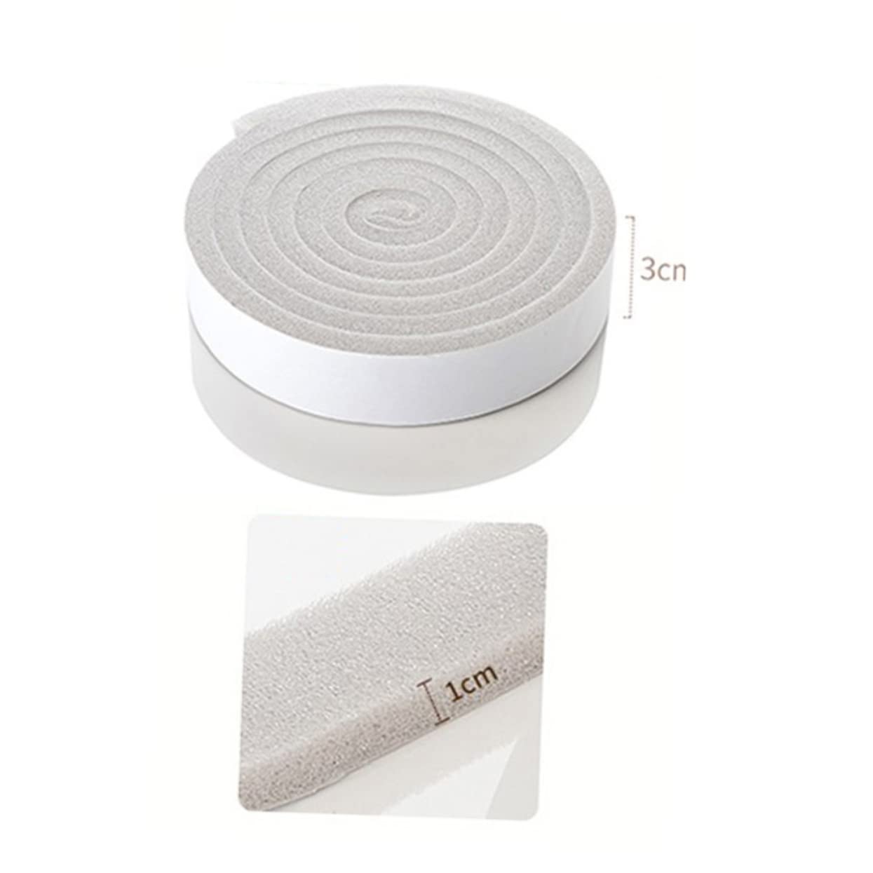 1Pc Door Draft Stopper Wide Under Door Seal Strip Soundproof Door Sweep for Exterior Interior Use Long Weather Stripping Strong Adhesive Blocks