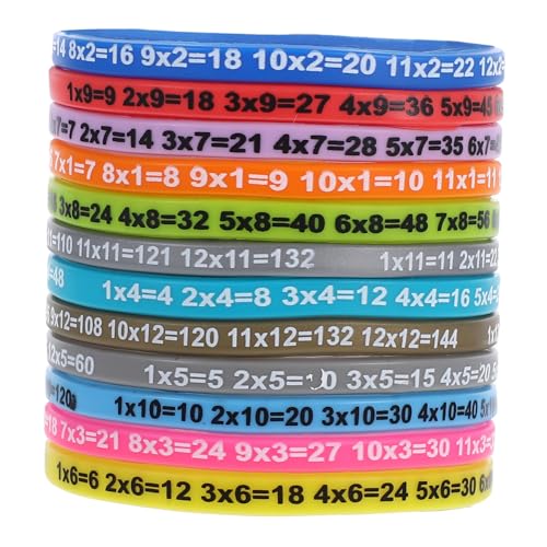 Bracelet silicone multiplication pack éducatif Toyvian accessoire étudiants