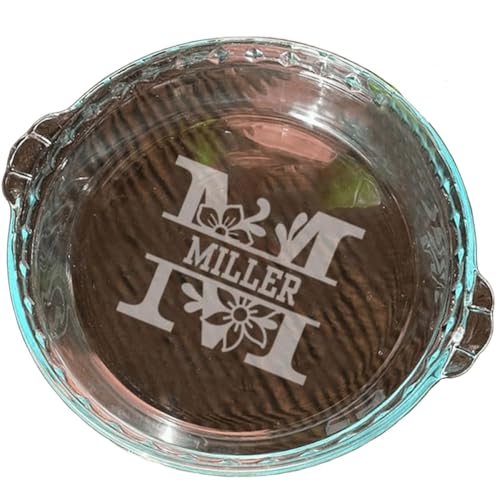 Personalized Glass Pie Plates with Handles, Custom Engraved Glass Pie Baking Dish, Premium Glass Pie Plate, 9 Inches Baking Dishes for Snacks, Salads, Desserts Personalized Glass Pie Plates with Handles, Custom Engraved Glass Pie Baking Dish, Premium Glass Pie Plate, 9 Inches Baking Dishes for Snacks, Salads, Desserts