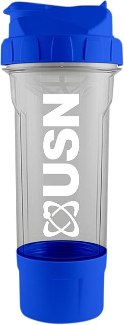 USN Tornado Protein Shaker, 750ML Protein Shaker Bottle With Storage Compartment - Easy to Clean With a Leak-Free Design