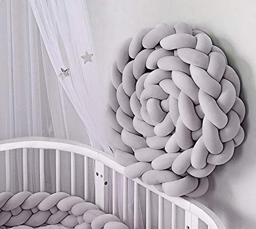 Yunteng Shop Bed Bumpers 4 Weave Baby Cot Bumper Edge Protector Hoofd Geweven Bed Edge Hoofd Bescherming voor Baby's Bed… - Afbeelding 4