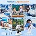 MAXLAPTER Binocular Microscope for Adults and Kids: 40X-1000X Professional Compound Microscope with Slides and Dual Mechanical Stage - Kit for Children Students Beginners Lab Homeschool Education