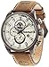 Price comparison product image Timberland Men's Quartz Watch with Beige Dial Analogue Display and Beige (Light Brown) Leather Strap 14816JLBN/07