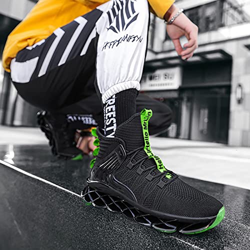 Image of Hello MrLin Men's Running Shoes Non Slip Athletic Tennis Walking Blade Type Sneakers Hip Hop