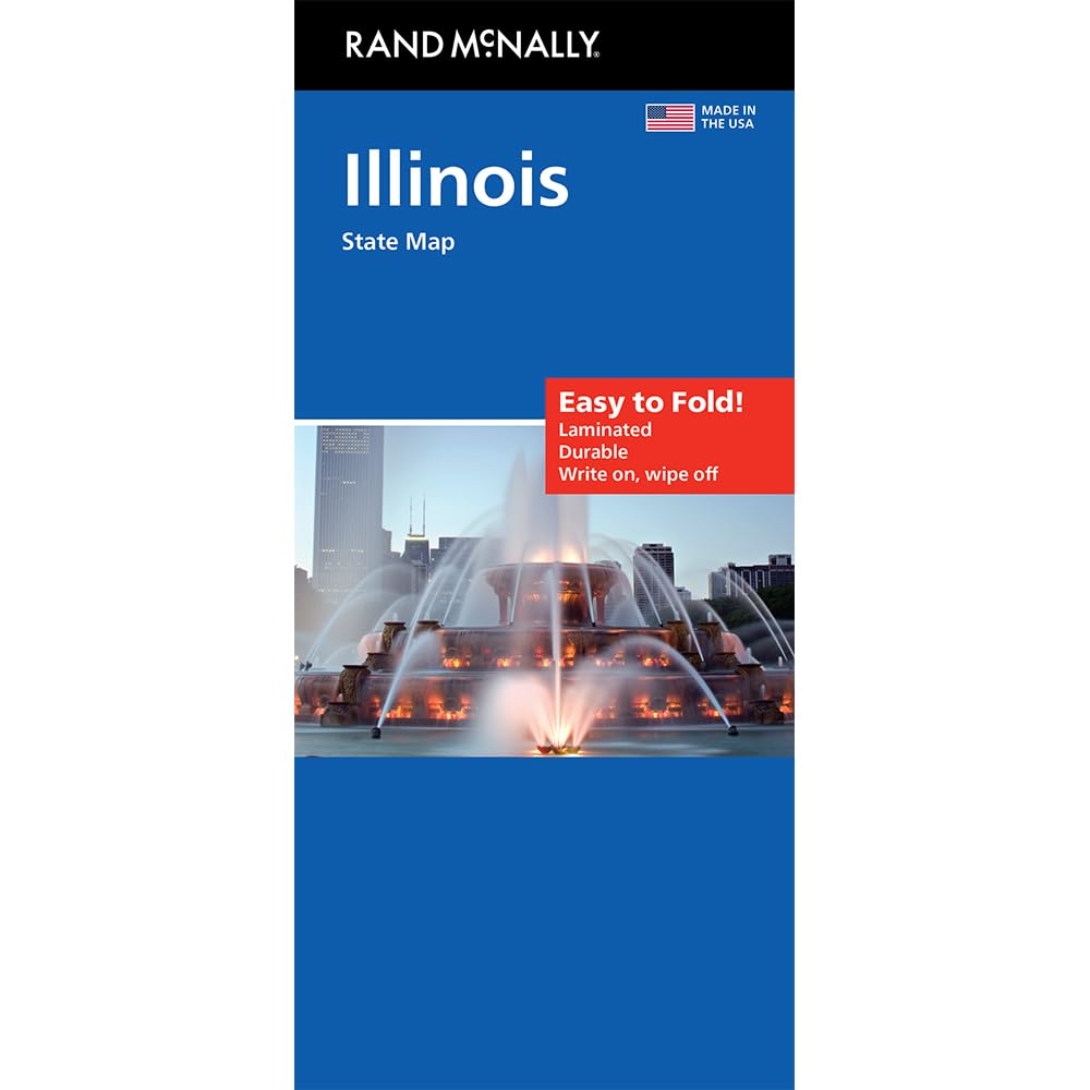 Rand McNally Easy to Fold: Illinois State Laminated Map