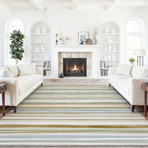 3'x5' Rug for Kids Bedroom,Minimalism Vertical Lines Stripes Pattern Rugs