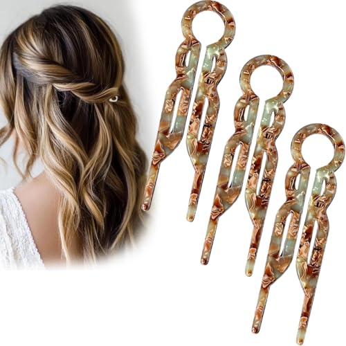 Horquillas para el pelo, accesorios para el cabello, horquillas en forma de U, adecuadas para todos los peinados de mujer (B, talla única)