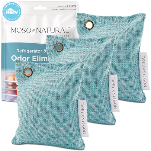 Moso Natural Bamboo Charcoal Fridge Deodorizer (3 Pack)