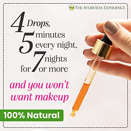 Iyura Manjish Glow Elixir - Traditional Glow-Boosting Face Moisturizer For An Instant Dewy Glow & Clear-Looking Skin – Lightweight, 100% Natural Nighttime Face Oil, 1.69 Fl Oz #TOP1