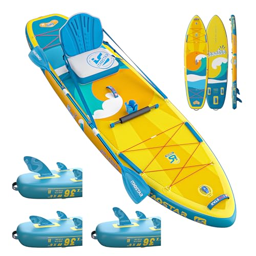 iTAOSTAR W01AP 36" Super Wide Paddle Board, More Fun Inflatable