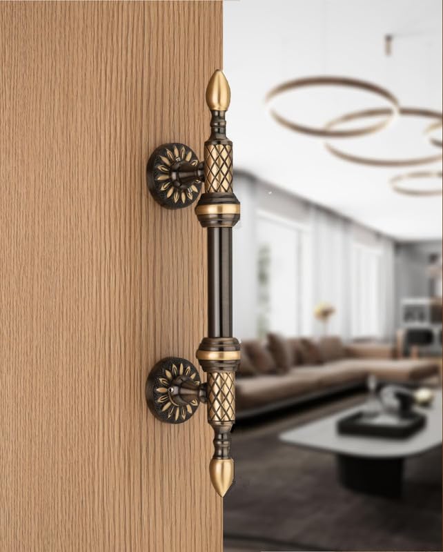 CENTRA Full Brass Main Door Handle | Pull Handles for All The Doors of House | Office | Hotels | Size: 12" - 19 MM Pipe PH-Jaguar, Antique Finish (B0CQJJFJBC) Amazon Price History, Amazon Price Tracker