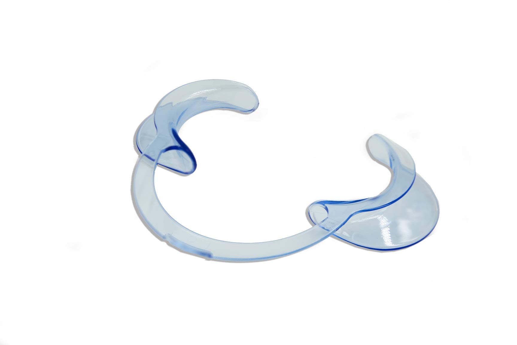 Global Whitening Clear Blue C-Shape Dental Cheek Retractor Mouth Opener for Teeth Whitening, Gum Cleaning Or Any Dental Treatment, Get a Widely View For Orthodontic Treatment Easily (1 Pack)