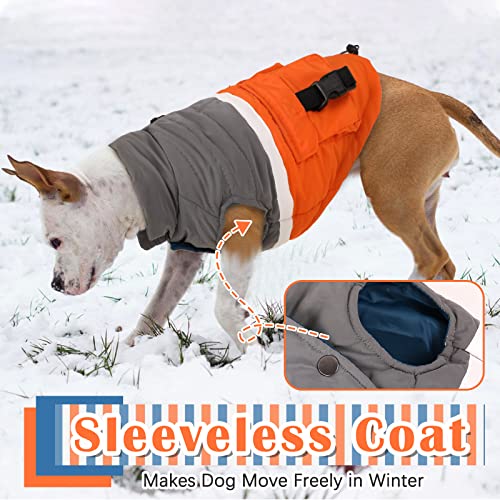 Ikipuko Dog Winter Jacket, Reflective Dog Warm Coat Windproof Padded Doggie Coat With Pouch Dog Jacket With Harness Hole Puppy Cold Weather Coat For Small Medium Large Dogs(Xs) #TOP5