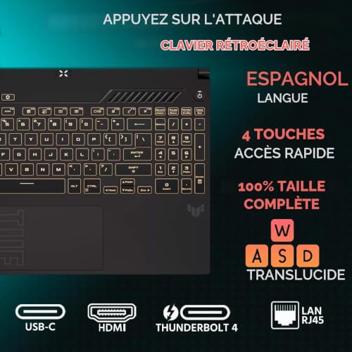 ASUS TUF Gaming F16 (2025) Gaming Laptop, 16" FHD+ 165Hz Display, Intel Core i7-14650HX, 32GB DDR5 RAM, 1TB PCIe 4.0 SSD, NVIDIA GeForce RTX 5060 8GB, RGB Keyboard, Win 11, Mecha Gray(Upgraded) - 5