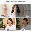 Shcngqio 1080P HD Webcam with Microphone, Noise Cancellation, Privacy Cover, Wide-Angle Lens, Auto Light Correction, Plug & Play USB Webcam for Laptop, Desktop, PC, Mac, Zoom, Skype, Streaming (Black) #1