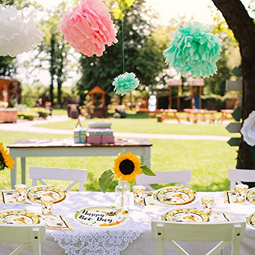 Bee Party Tableware Set - Bee Party Supplies Set For Kids Girls Honey Bee Birthday Bundle Baby Shower Happy Bee Day Paper Plates Cups Napkins Dinnerware Serves 16 Guests 64 Pcs #TOP6