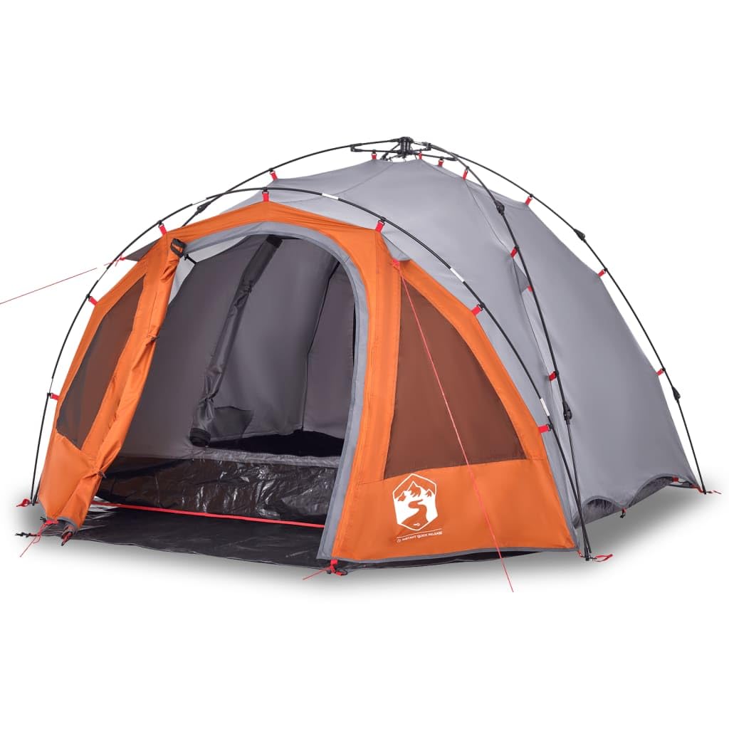 Tienda de campaña domo para personas verde, sistema de liberación rápida, poliéster impermeable con revestimiento de PU, tienda de campaña al aire libre xx,cm, fácilmente portátil, para aventuras de
