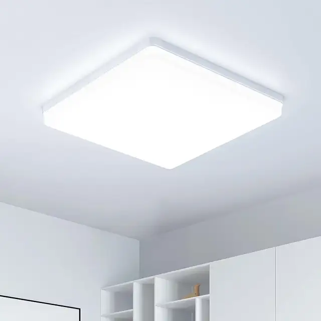 Lámpara de Techo LED 48W Cuadrado 6500K Blanco - Iluminación Potente para Hogar