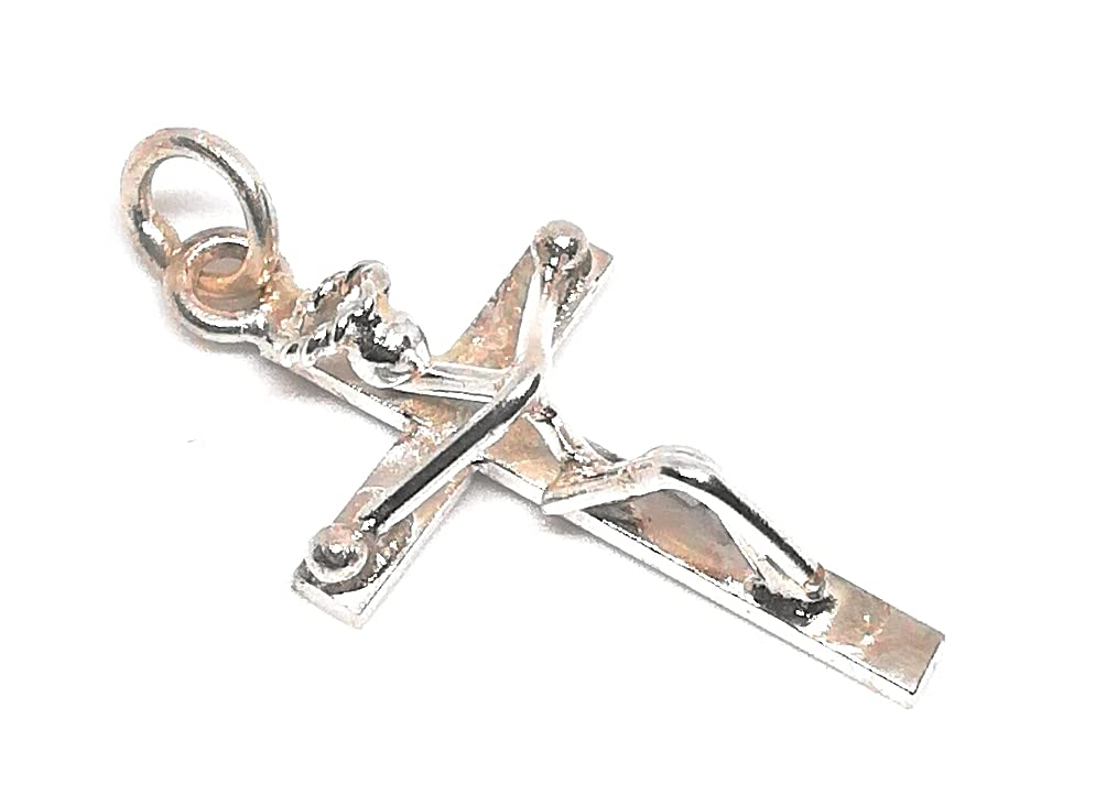 JARA .925 MENS SOLID SILVER CRUCIFIX BIKER PENDANT NEW