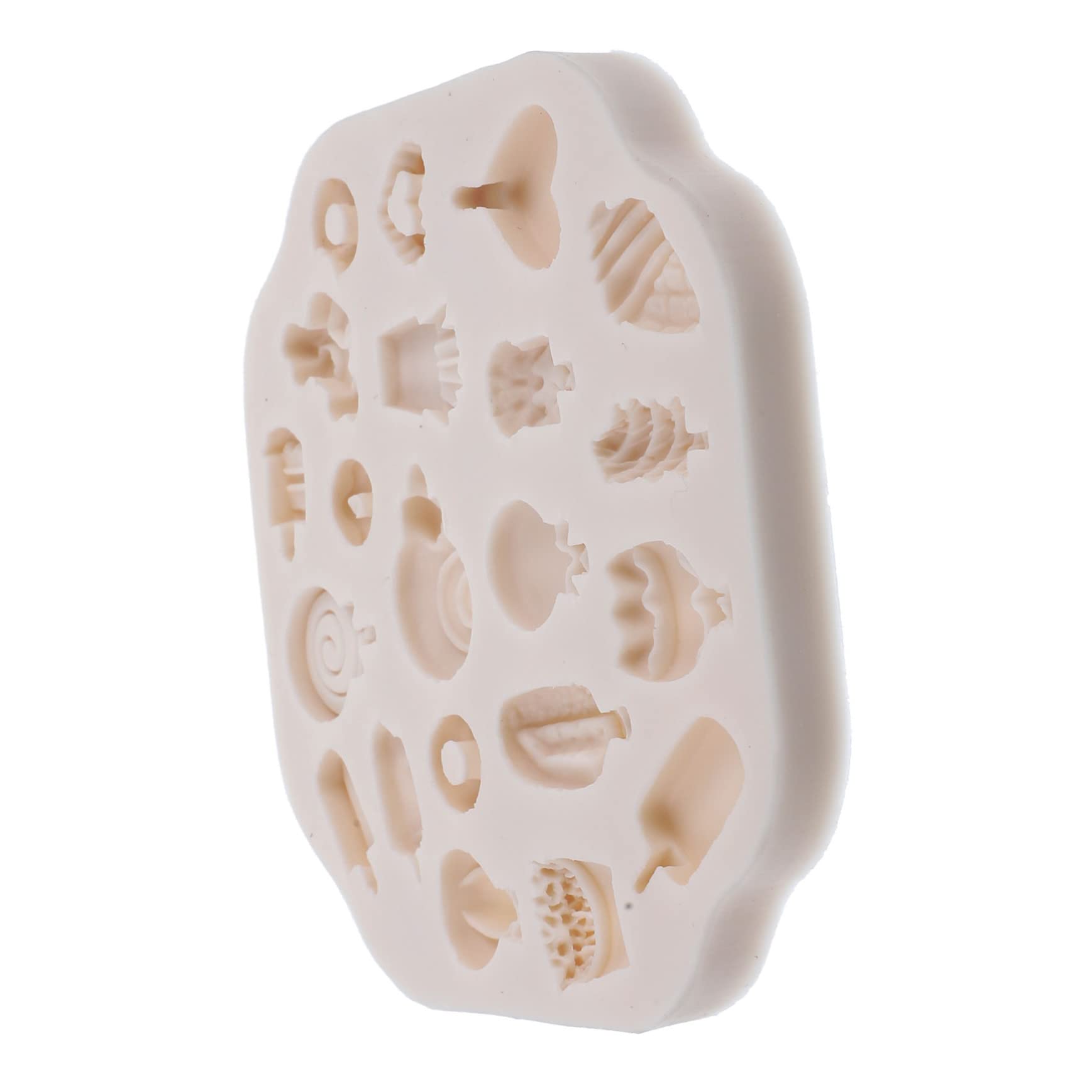 LIFKOME 5 Pièces Moule Silicone pour Argile Polymère Moule à Bonbons et Sucettes pour Diy et Bijoux Matériau de Haute et