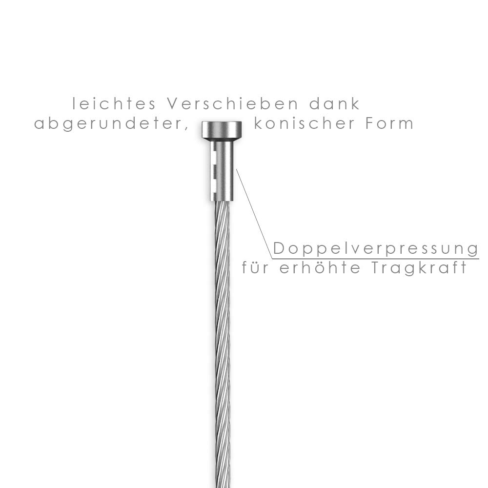 hang-it 12 Meter Premium Bilderschienen Galerieschienen - Komplett Set