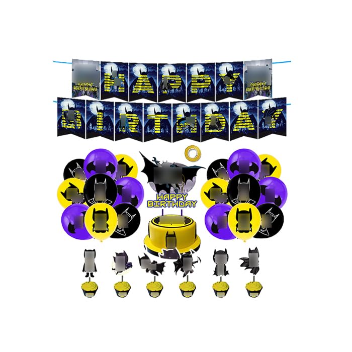 Anniversaire Decoration Décoration Joyeux Ballon Ballon d'Anniversaire Déco Gâteaux Bannière Joyeux Anniversaire Ballons de Fête