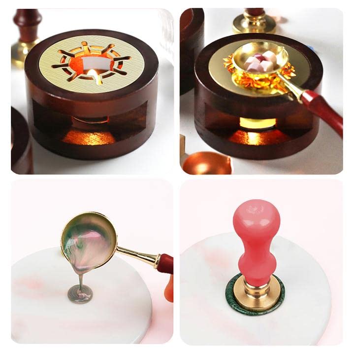 Miniatura 4 de Sello de sello en relieve, diseño de hongos, kit de sello de cera para envolver regalos, invitación de fiesta de boda