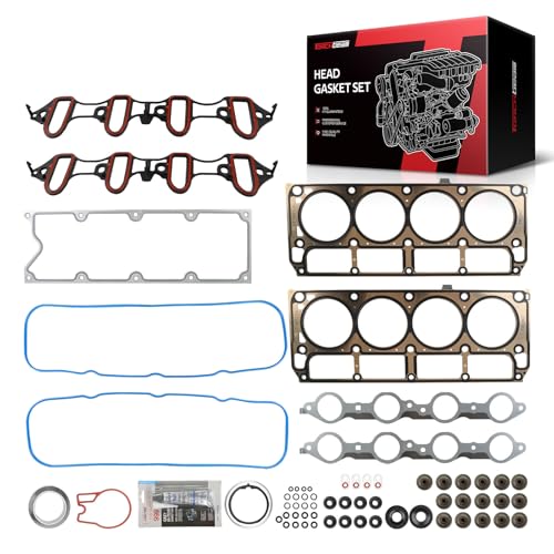 Image of Torchbeam Head Gasket Kit, Engine Cylinder Head Gasket Set Fit for Chevy Silverado 1500 Tahoe /GMC Sierra 1500 Yukon 2002-2011, Suburban Express 2500 Avalanche Savana 4.8L 5.3L, OE# HS26191PT, HS54442