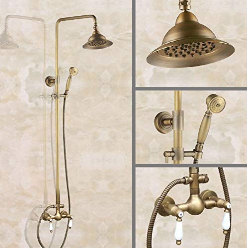 Pomme de douche de pluie ronde en laiton pour salle de bains vintage