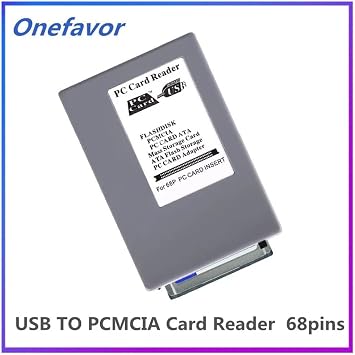 ATA PCMCIA Memory Card Reader, 68PIN PCMCIA Card to USB Adapter Converter, CardBus PCMCIA PC Card/ATA Memory Card Reader