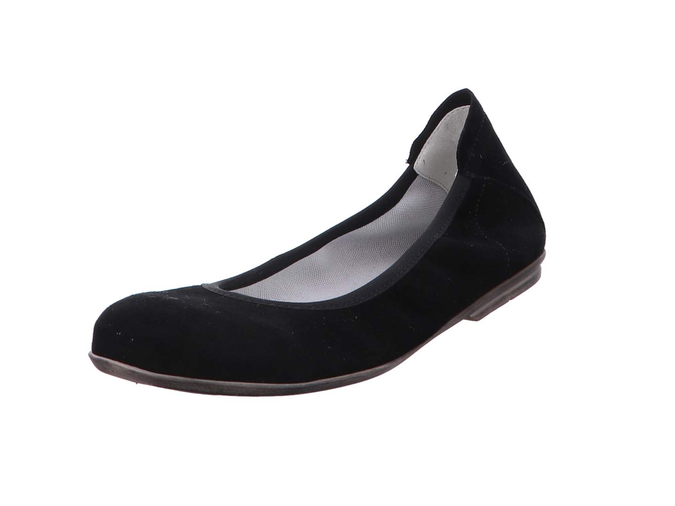 Däumling Girls' Hadia Ballet Flat, Capretto Schwarz, 1 UK