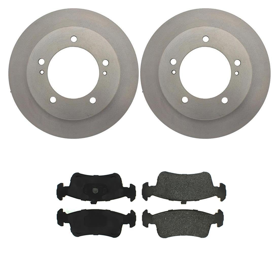 Front Disc Brake Rotors & Pads Kit For Suzuki Samurai (1986, 1991, 1993, 1994) - 2 Rotors & Pads