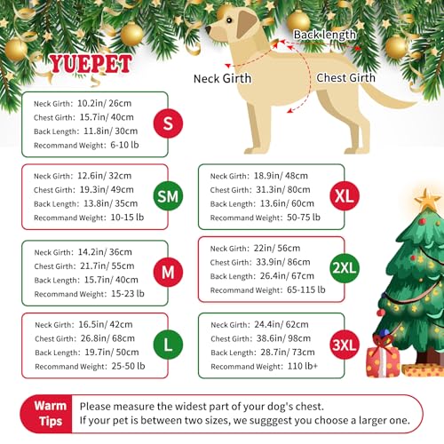Pull de Noël pour chien contre le froid vêtement col roulé pour laisse