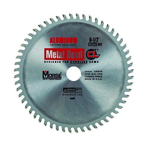 Free Shipping Over $50 Mk Morse - 101721 MK Morse CSM6505620CLAC Metal Devil Circular Saw Blade, Aluminum Application, 6-1/2-Inch Diameter, 56 TPI, 20mm Arbor Free Shipping Offer Mk Morse - 101721 MK Morse CSM6505620CLAC Metal Devil Circular Saw Blade, Aluminum Application, 6-1/2-Inch Diameter, 56 TPI, 20mm Arbor