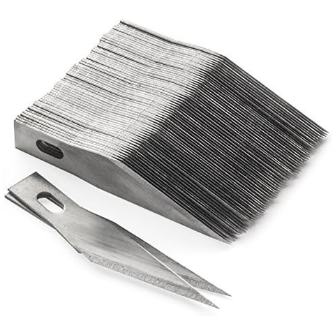 50 Stück Washati® Bastelmesser Klingen Hobbymesser Skalpell Ersatzklingen #11 Cover