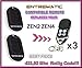 Produktbild 3 X ENTREMATIC ZEN2 ZEN4 kompatible Fernbedienungen handsender, 433,92 MHz Rolling Code-Ersatzsender mit Schiebeabdeckung! 3 STÜCKE!
