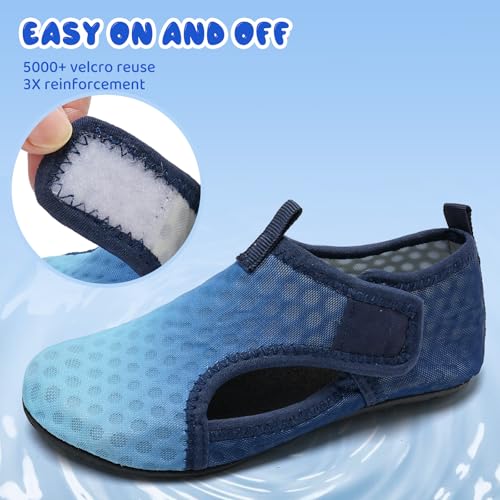 Image of WateLves Kids Water Shoes Toddler Girls Boys Barefoot Non-Slip Quick Dry Aqua Socks for Beach Swim Walking
