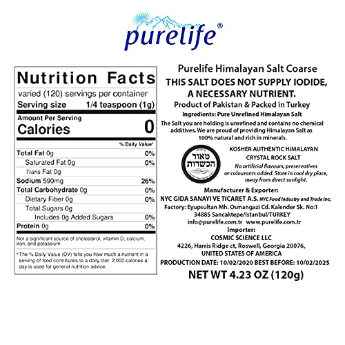 Purelife Sal Marina Egeo y Sal Rosa Himalaya Pack 2 miniatura 7