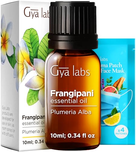 Image of 100% Pure Frangipani Essential Oil - 0.34 Fl Oz - Frangipani Oil for Hair, Skin, Diffuser, Aromatherapy & DIY Candle Making Scent